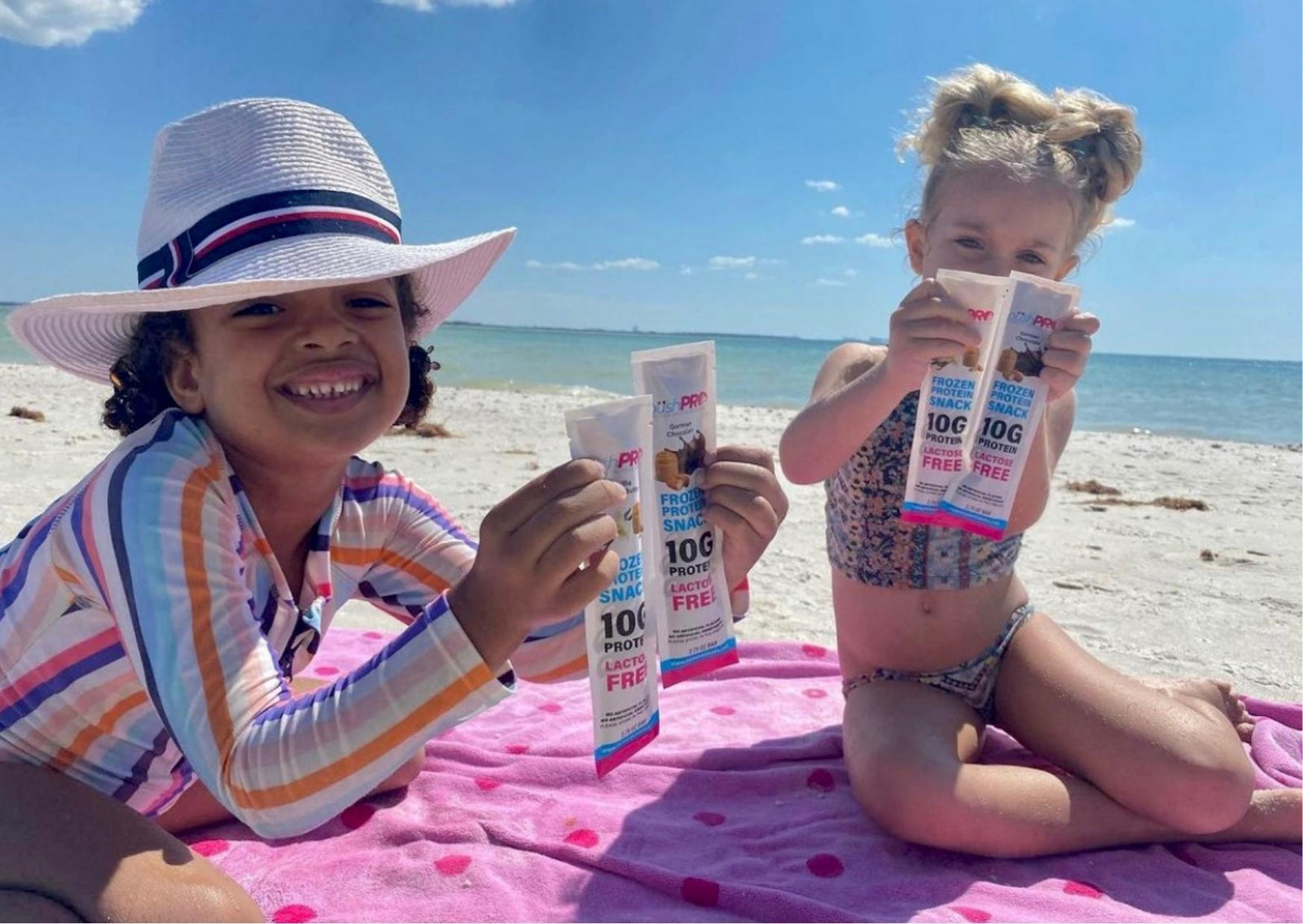 All Natural, Gluten Free, Frozen Protein Bar with the taste and texture of ice cream